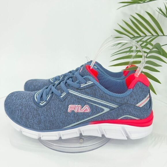 Fila Womens Memory Foam Vernato Blue Pink Running Shoes Sneakers 8 Athletic - Picture 5 of 16